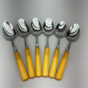 Vintage Butterscotch Bakelite Tablespoons